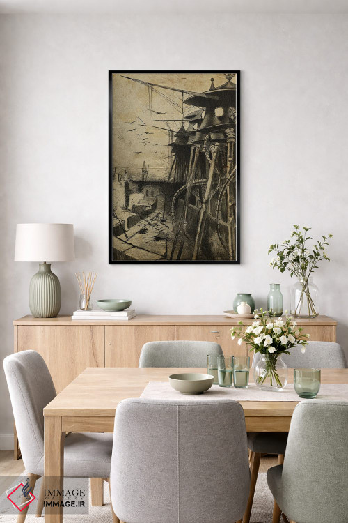 تابلو دکوراتیو دشمنان پنهان جنگ دنیاها اثر فیشرکرافت - D6B