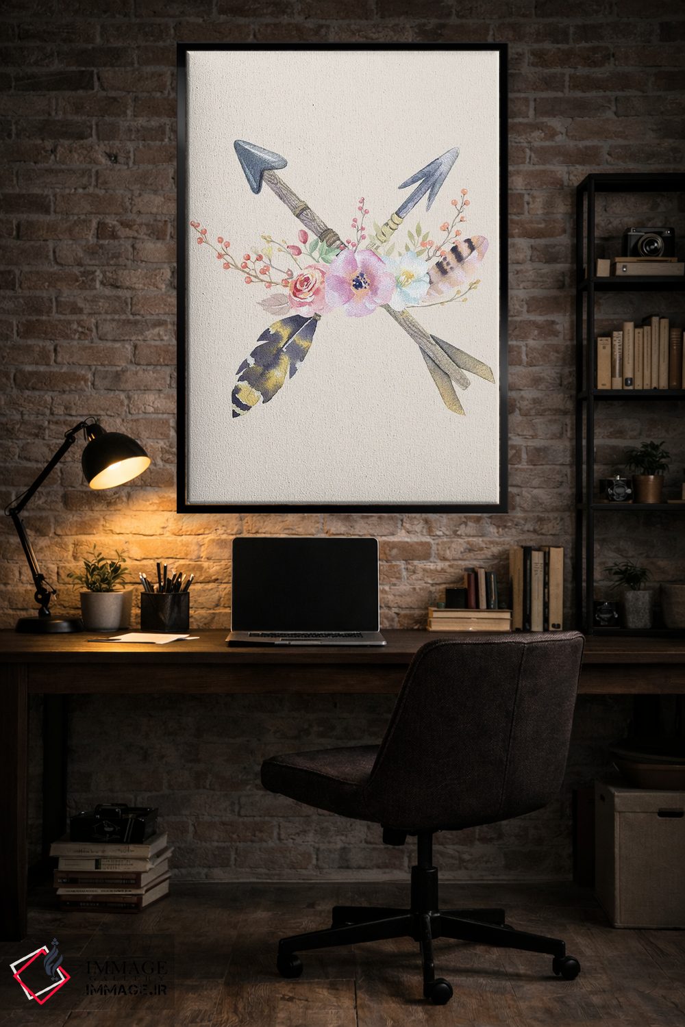 تابلو دکوراتیو تیرهای گلدار بوهمی اثر فیشرکرافت - D4B