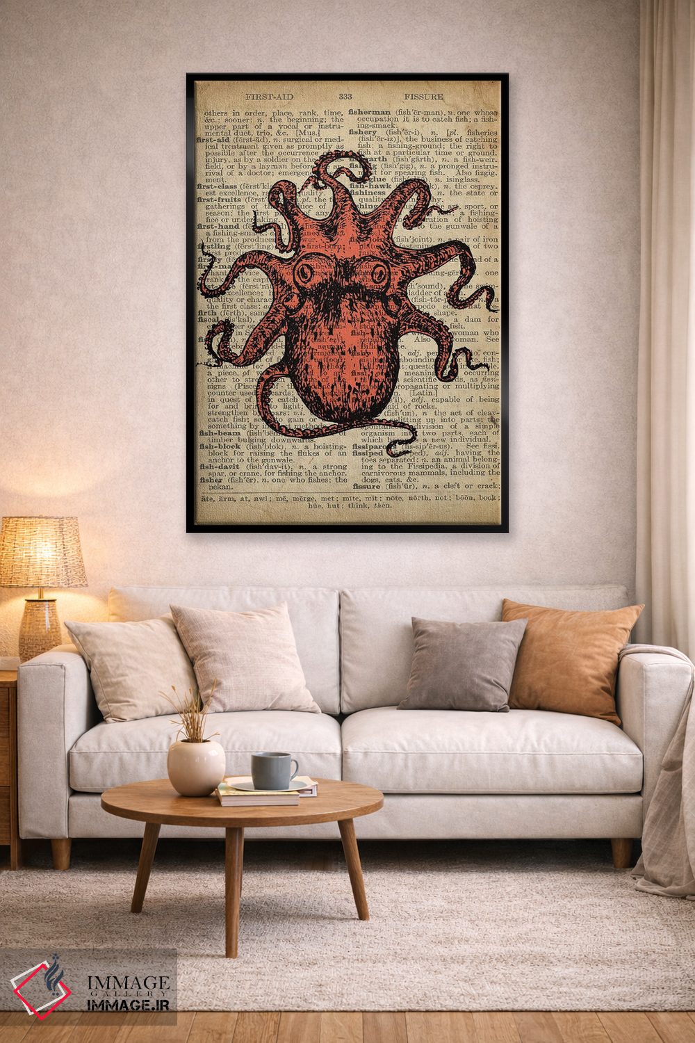 تابلو دکوراتیو هیولای دریایی اثر فیشرکرافت - D3B