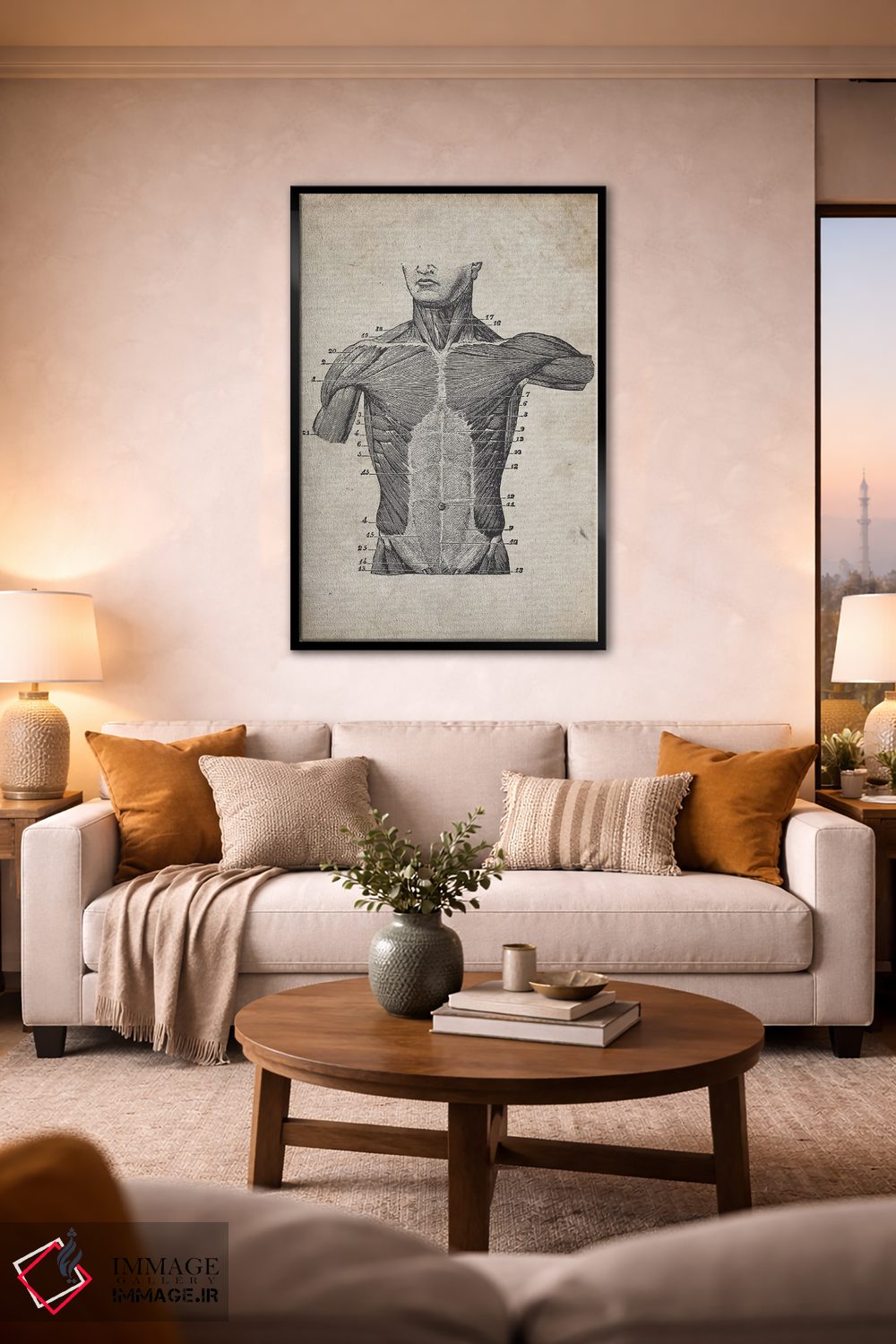 تابلو دکوراتیو چاپ پزشکی نیم تنه قدیمی اثر فیشرکرافت - D2B