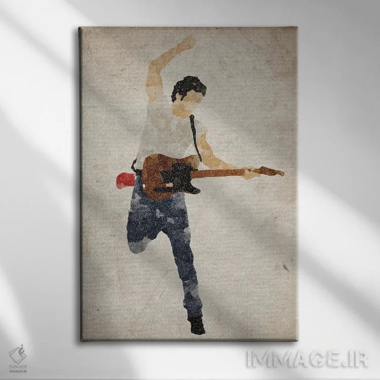 تابلو دکوراتیو بروس اسپرینگستین اثر فیشرکرافت - نمای روبهرو روی دیوار