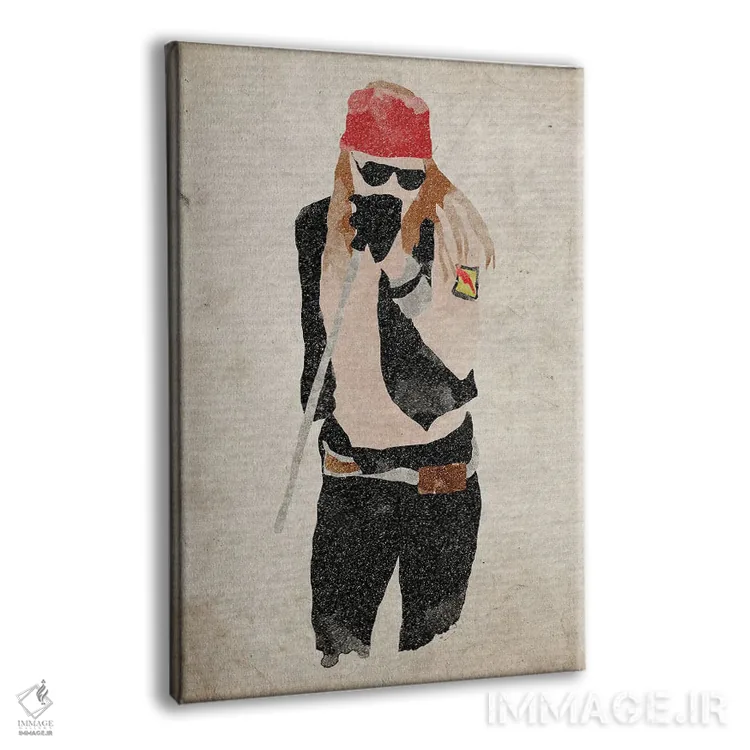 تابلو دکوراتیو اکسل رز اثر فیشرکرافت - نمای پرسپکتیو محصول