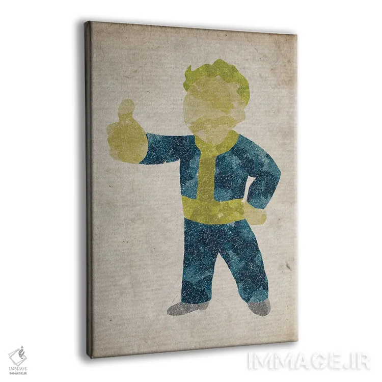 تابلو دکوراتیو والت بوی فال آوت اثر فیشرکرافت - نمای پرسپکتیو محصول