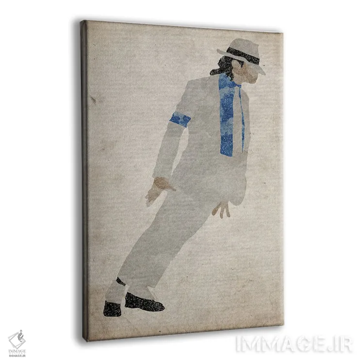 تابلو دکوراتیو مایکل جکسون با خم شدن گرانشی اثر فیشرکرافت - نمای پرسپکتیو محصول