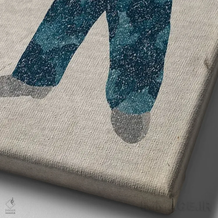 تابلو دکوراتیو والت بوی فال آوت اثر فیشرکرافت - نمای نزدیک بافت بوم