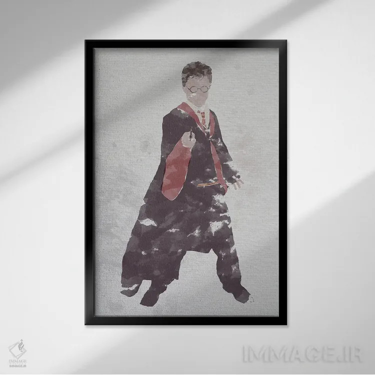 تابلو دکوراتیو هری پاتر اثر فیشرکرافت - نمای قابدار مشکی