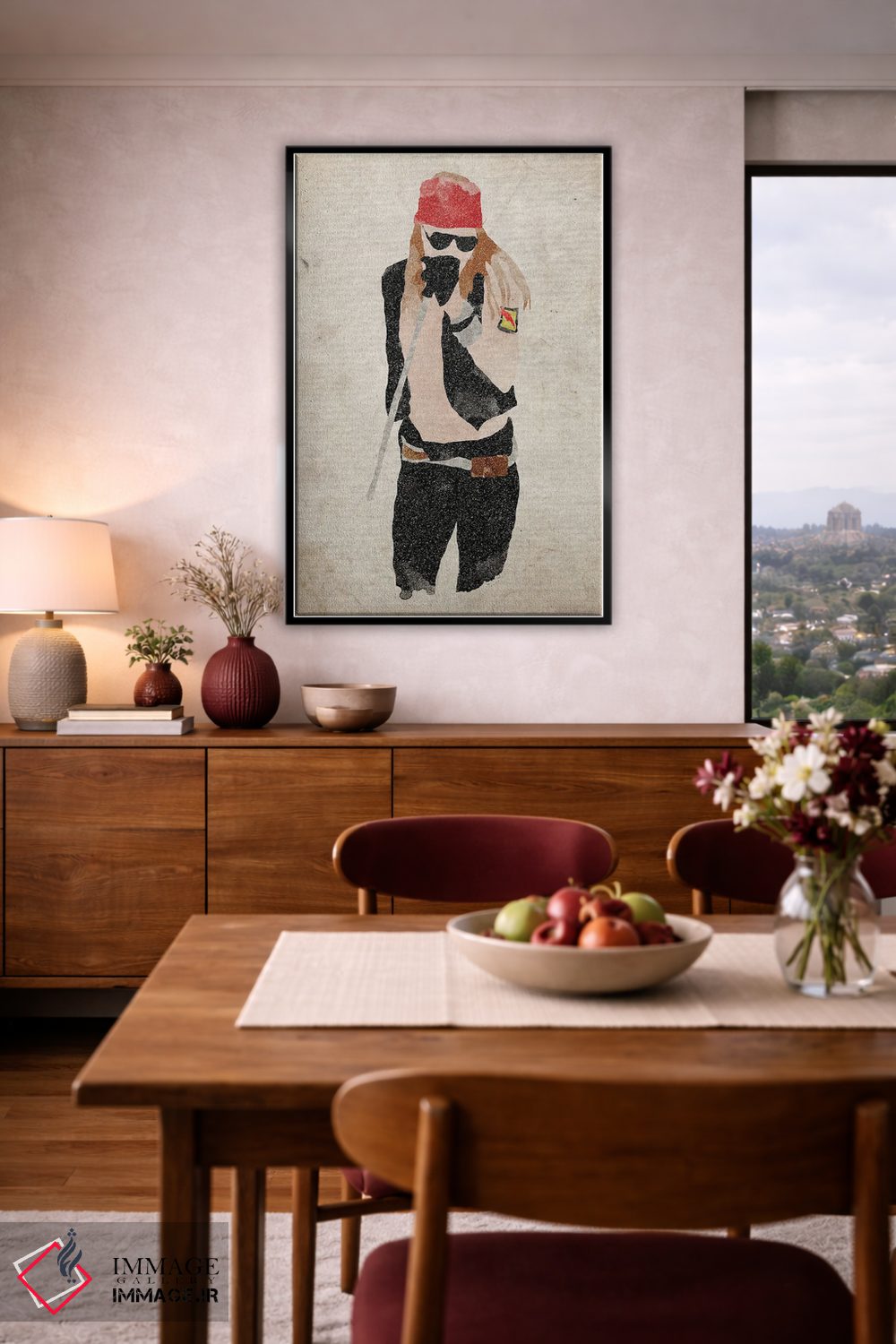 تابلو دکوراتیو اکسل رز اثر فیشرکرافت - D5B