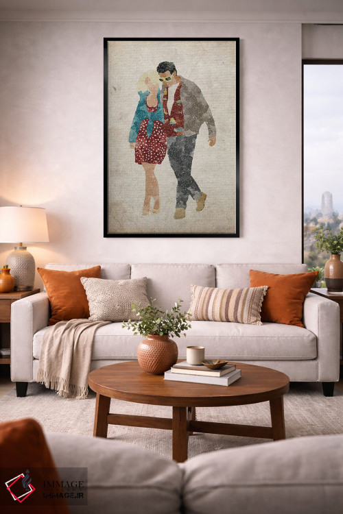 تابلو دکوراتیو رمانس حقیقی: آلاباما و کلارنس اثر فیشرکرافت - D2B