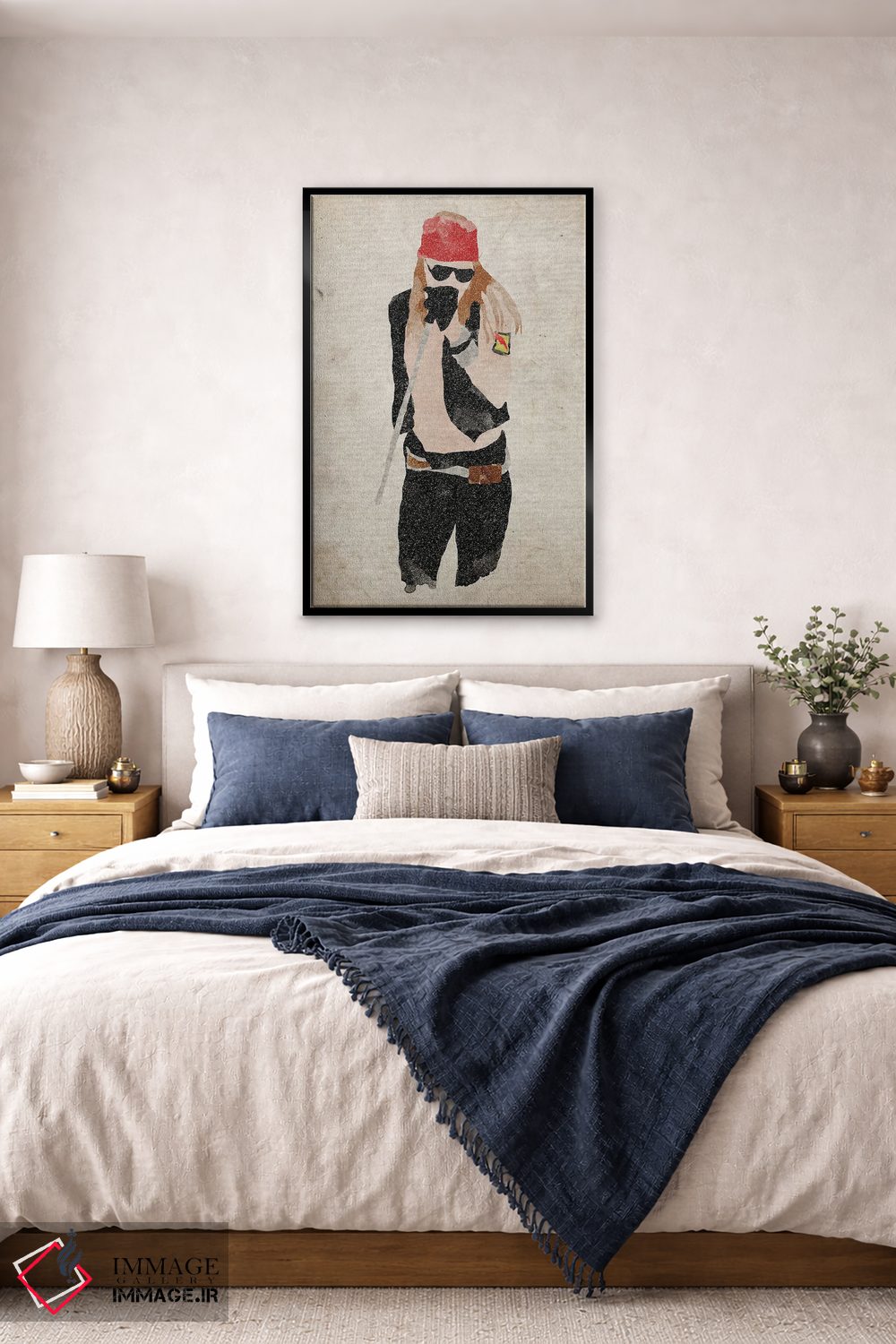 تابلو دکوراتیو اکسل رز اثر فیشرکرافت - D6B