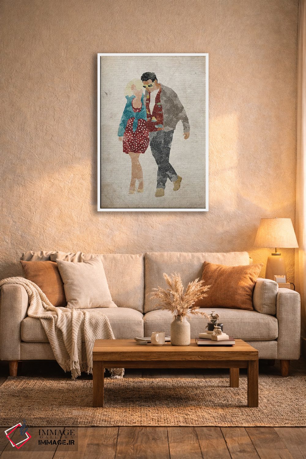 تابلو دکوراتیو رمانس حقیقی: آلاباما و کلارنس اثر فیشرکرافت - D3W