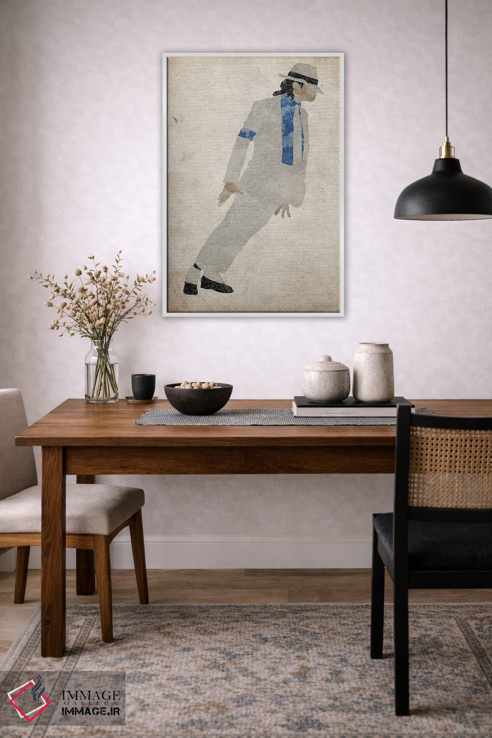 تابلو دکوراتیو مایکل جکسون با خم شدن گرانشی اثر فیشرکرافت - D2W