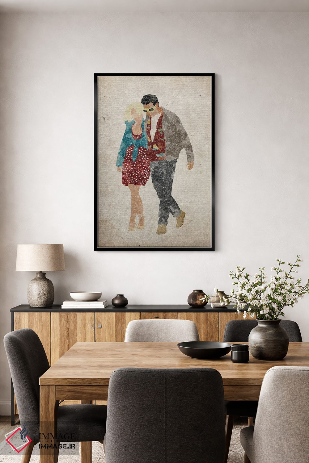 تابلو دکوراتیو رمانس حقیقی: آلاباما و کلارنس اثر فیشرکرافت - D6B