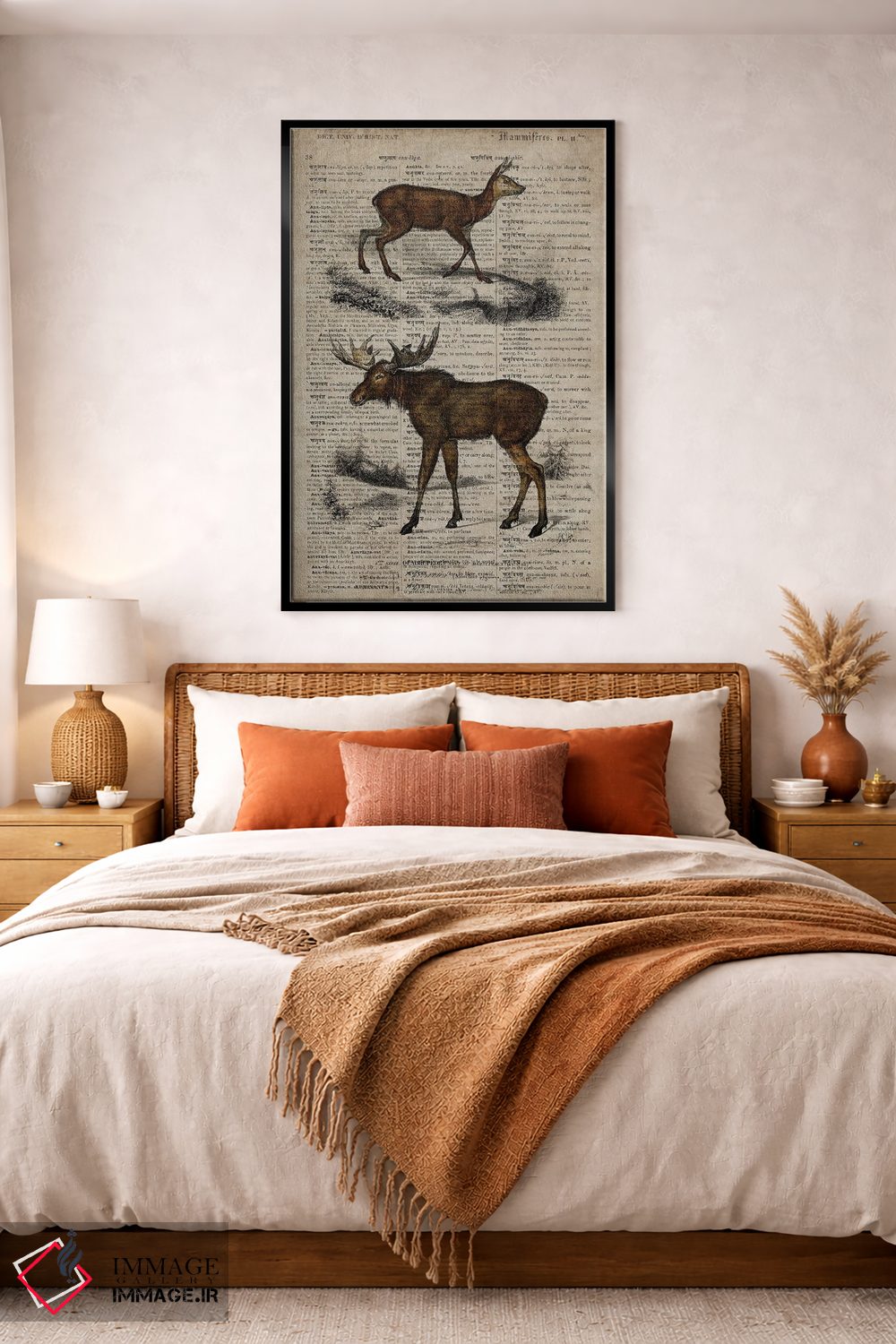 تابلو دکوراتیو گوزن شمالی اثر فیشرکرافت - D4B