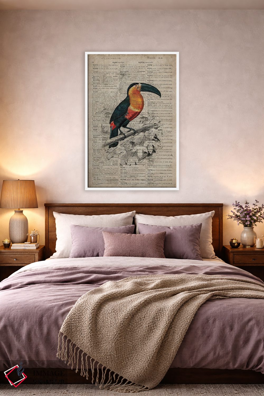 تابلو دکوراتیو توکان اثر فیشرکرافت - D2W