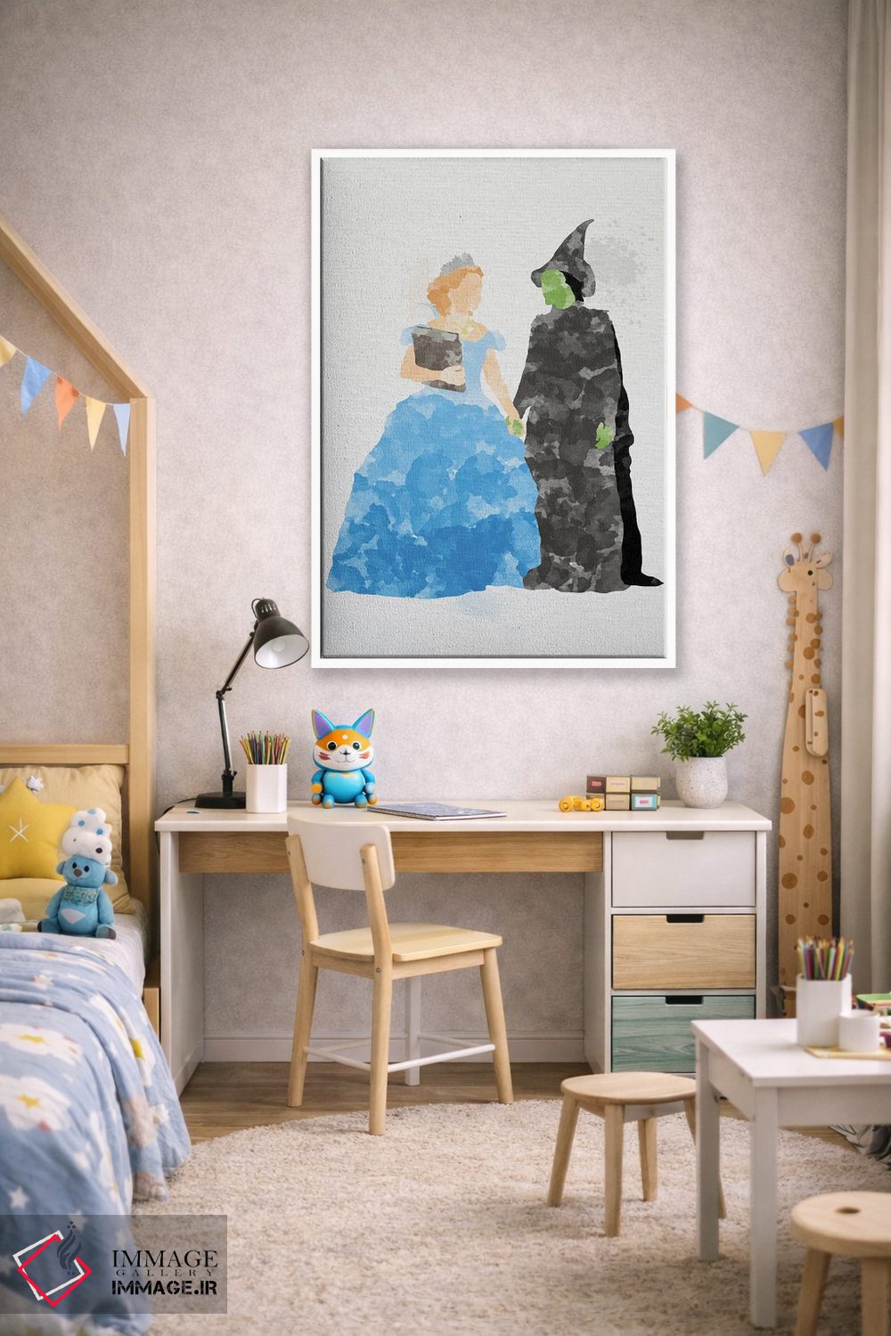 تابلو دکوراتیو گلندا و الفابا اثر فیشرکرافت - D1W