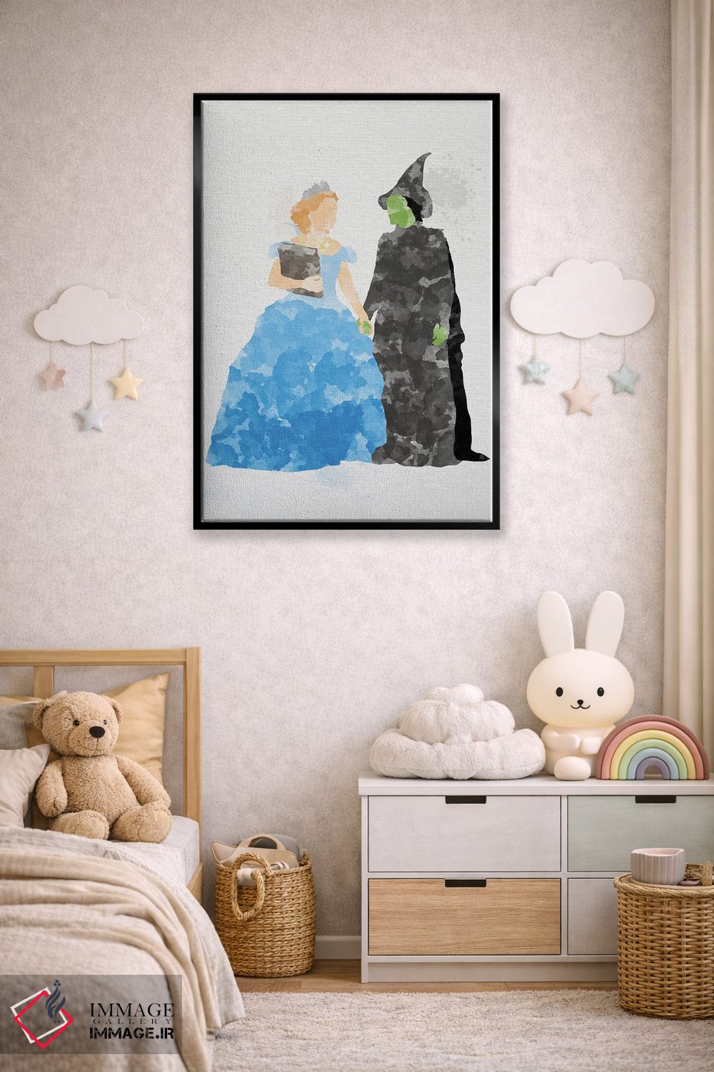 تابلو دکوراتیو گلندا و الفابا اثر فیشرکرافت - D6B