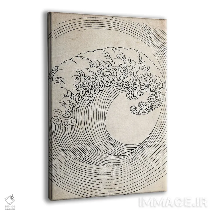 تابلو دکوراتیو طرح موج ذن کلاسیک اثر فیشرکرافت - نمای پرسپکتیو محصول