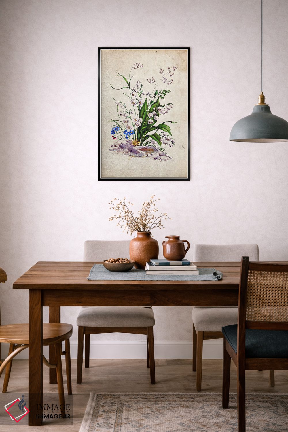 تابلو دکوراتیو گل سوسن دره ای کلاسیک اثر فیشرکرافت - D6B