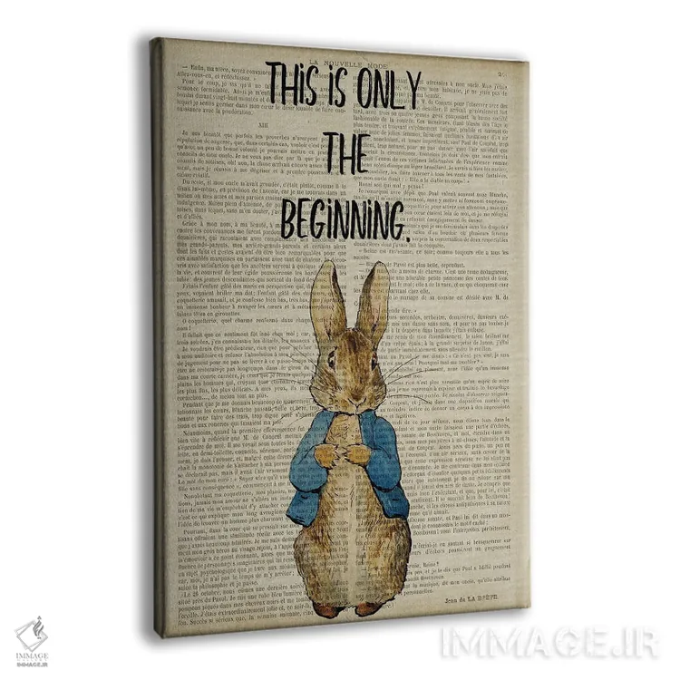 تابلو دکوراتیو پیتر خرگوشه: این فقط آغاز است اثر فیشرکرافت - نمای پرسپکتیو محصول