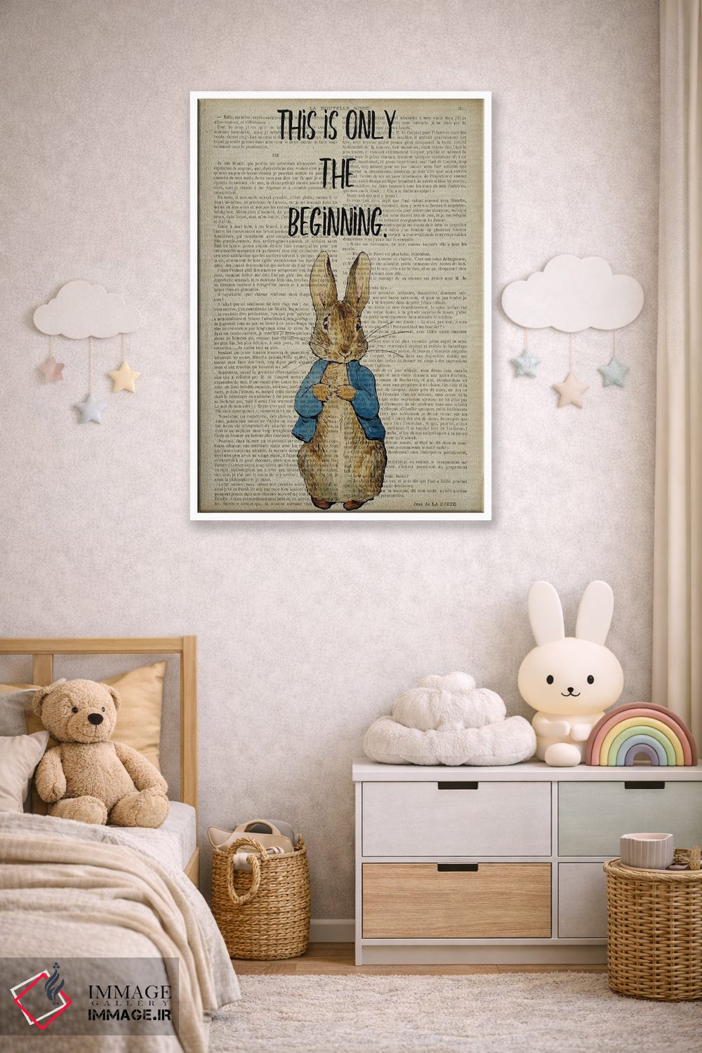 تابلو دکوراتیو پیتر خرگوشه: این فقط آغاز است اثر فیشرکرافت - D4W