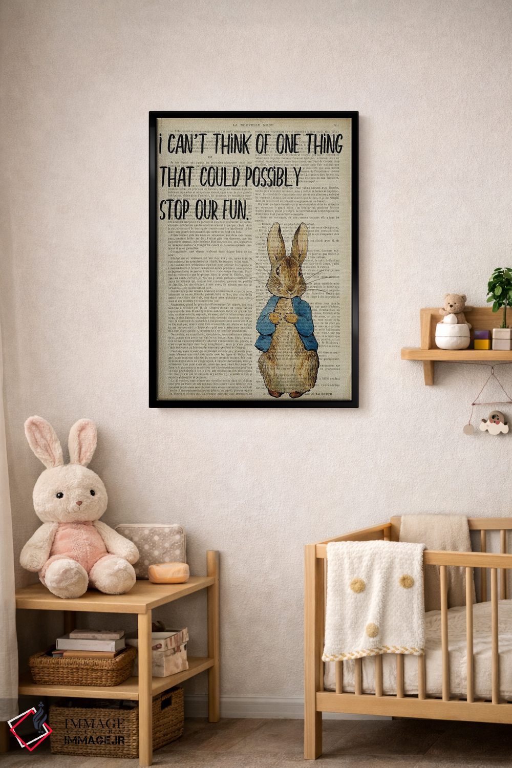تابلو دکوراتیو پیتر خرگوشه: هیچ چیزی نمی تواند جلوی خوش گذرانی ما را بگیرد اثر فیشرکرافت - D4B
