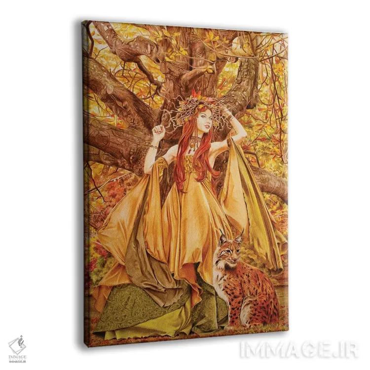 تابلو دکوراتیو پری پاییزی اثر فیونا فرانسوا - نمای پرسپکتیو محصول