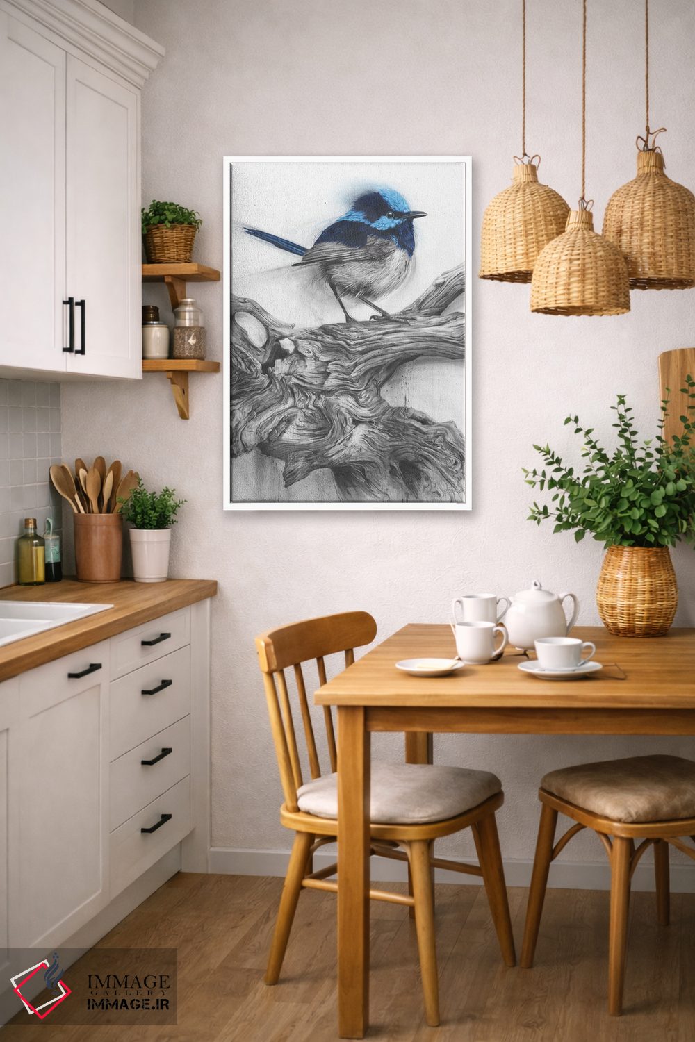 تابلو دکوراتیو فنچ پری اثر فیونا فرانسوا - D5W