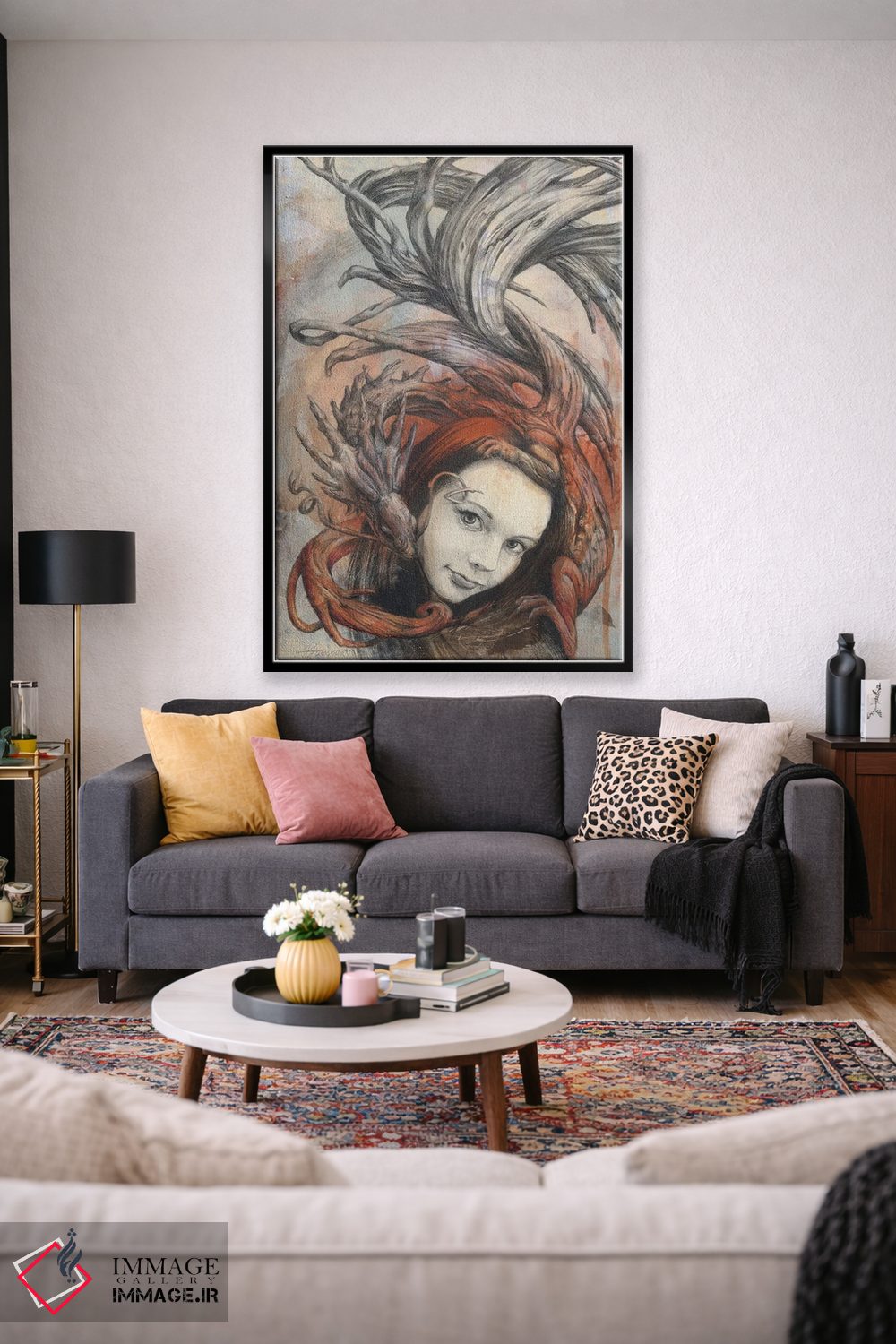 تابلو دکوراتیو اژدهای ارین اثر فیونا فرانسوا - D2B