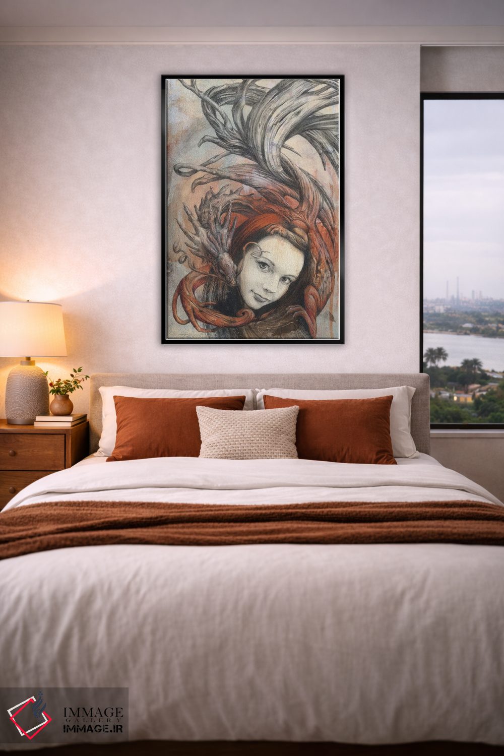 تابلو دکوراتیو اژدهای ارین اثر فیونا فرانسوا - D5B