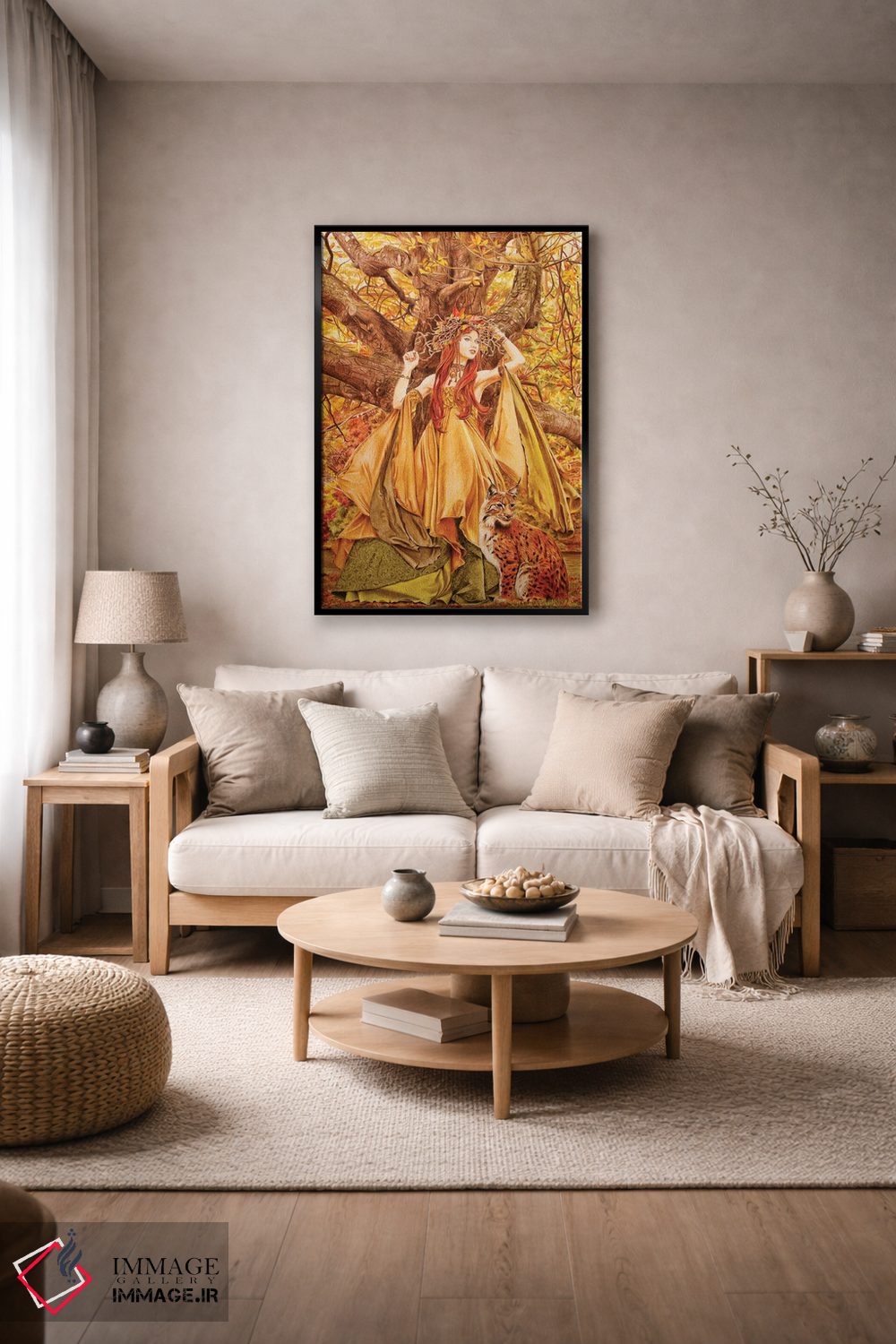 تابلو دکوراتیو پری پاییزی اثر فیونا فرانسوا - D6B