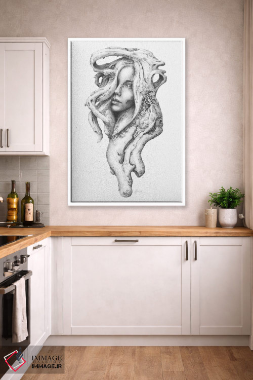 تابلو دکوراتیو روح های چوب شناور I اثر فیونا فرانسوا - D5W