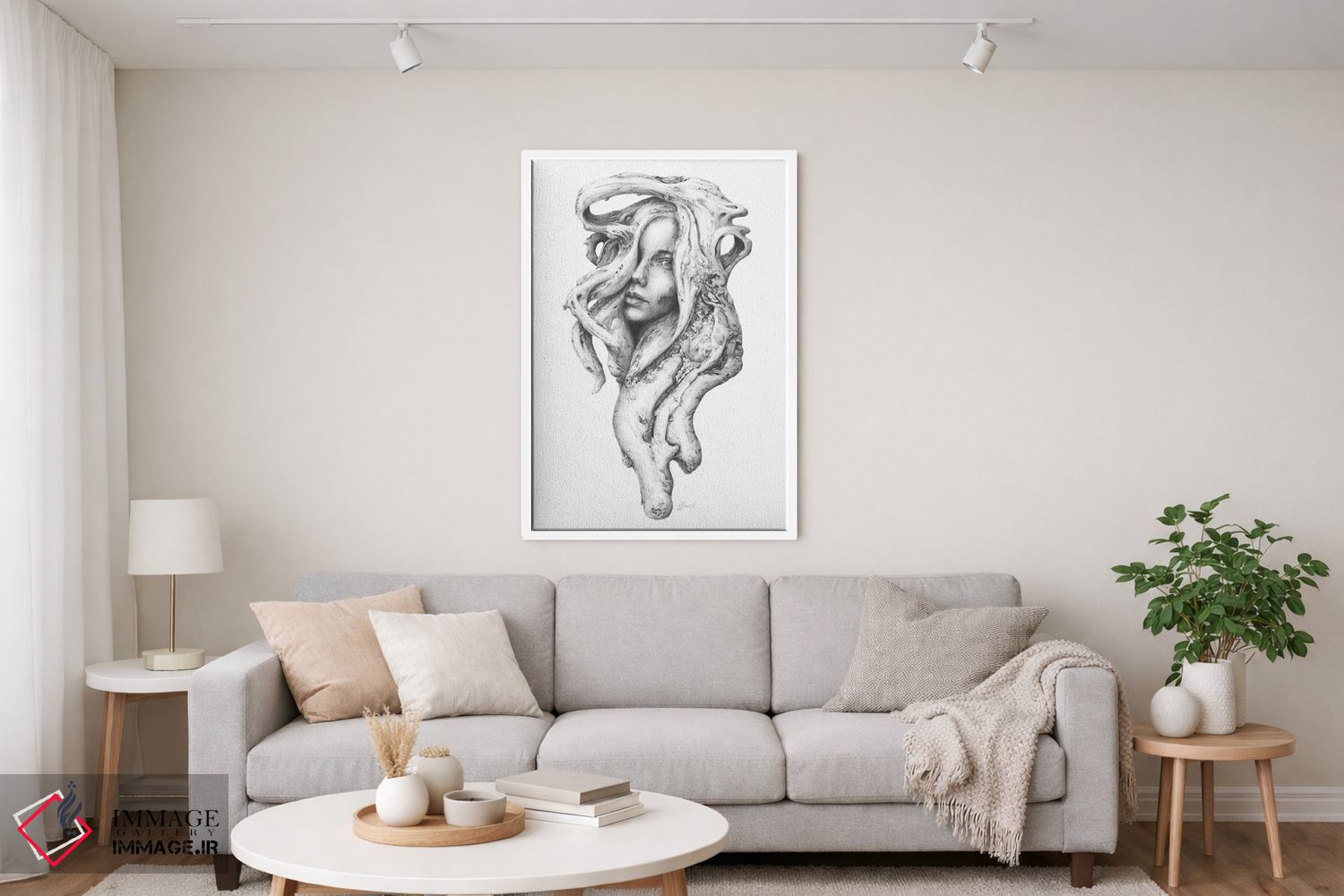 تابلو دکوراتیو روح های چوب شناور I اثر فیونا فرانسوا - D4W