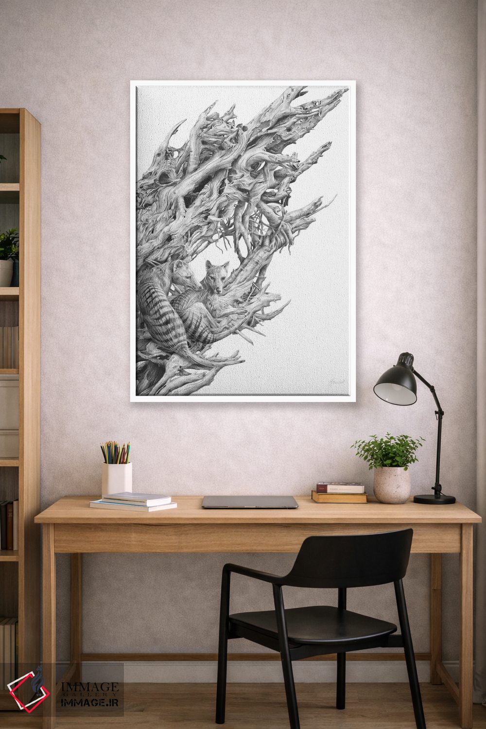 تابلو دکوراتیو تیلاسین چوب شناور اثر فیونا فرانسوا - D2W