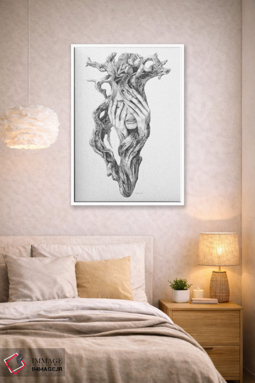 تابلو دکوراتیو روح های چوب شناور III اثر فیونا فرانسوا - D1W