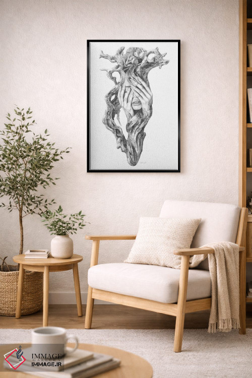 تابلو دکوراتیو روح های چوب شناور III اثر فیونا فرانسوا - D2B