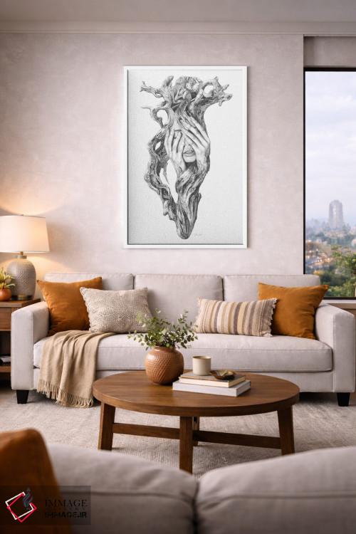 تابلو دکوراتیو روح های چوب شناور III اثر فیونا فرانسوا - D5W