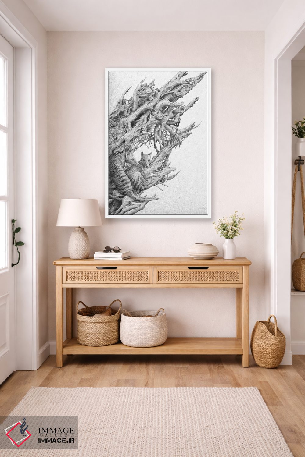 تابلو دکوراتیو تیلاسین چوب شناور اثر فیونا فرانسوا - D5W