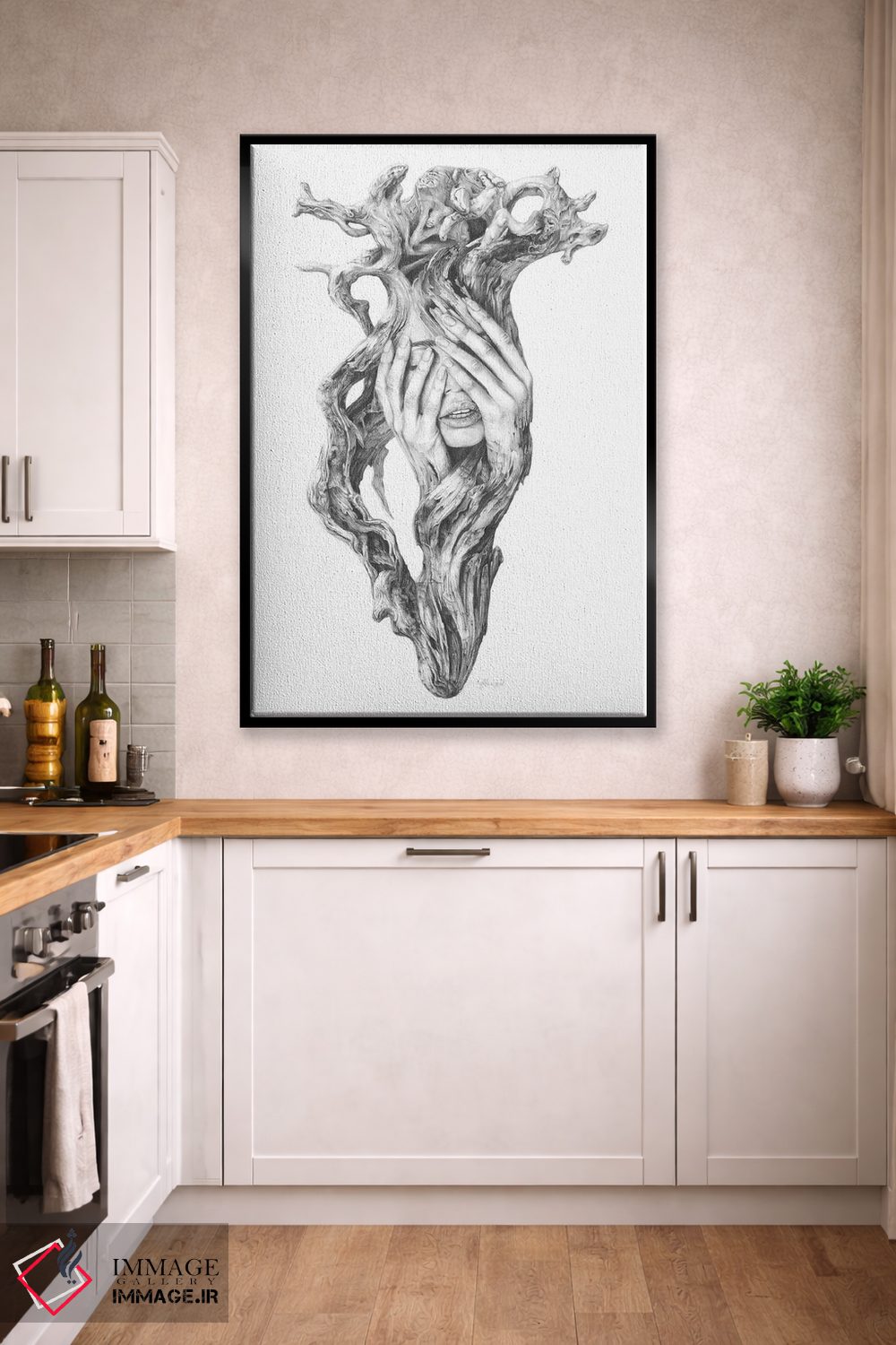 تابلو دکوراتیو روح های چوب شناور III اثر فیونا فرانسوا - D3B