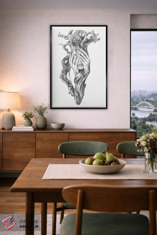 تابلو دکوراتیو روح های چوب شناور III اثر فیونا فرانسوا - D6B