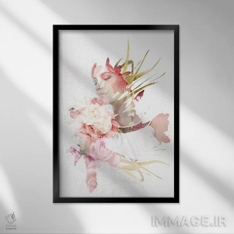 تابلو مینیمال اسپرانزا اثر فرانک باندا - نمای قابدار مشکی