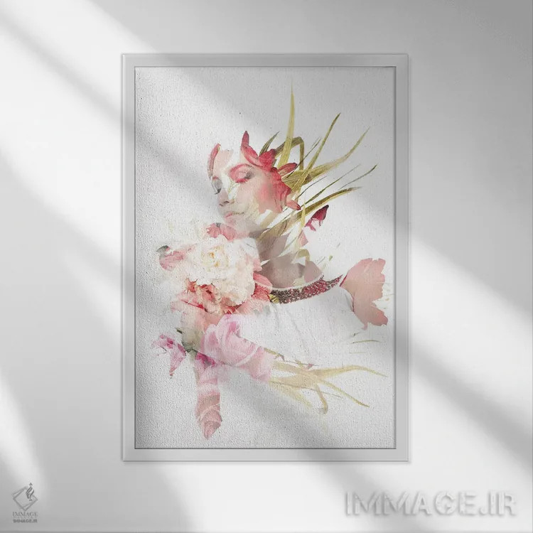 تابلو مینیمال اسپرانزا اثر فرانک باندا - نمای قابدار سفید