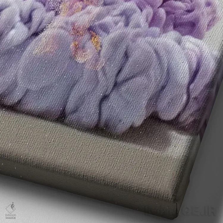 تابلو انتزاعی کهکشان نامنظم III شماره M0715 اثر فرانک باندا - نمای نزدیک بافت بوم