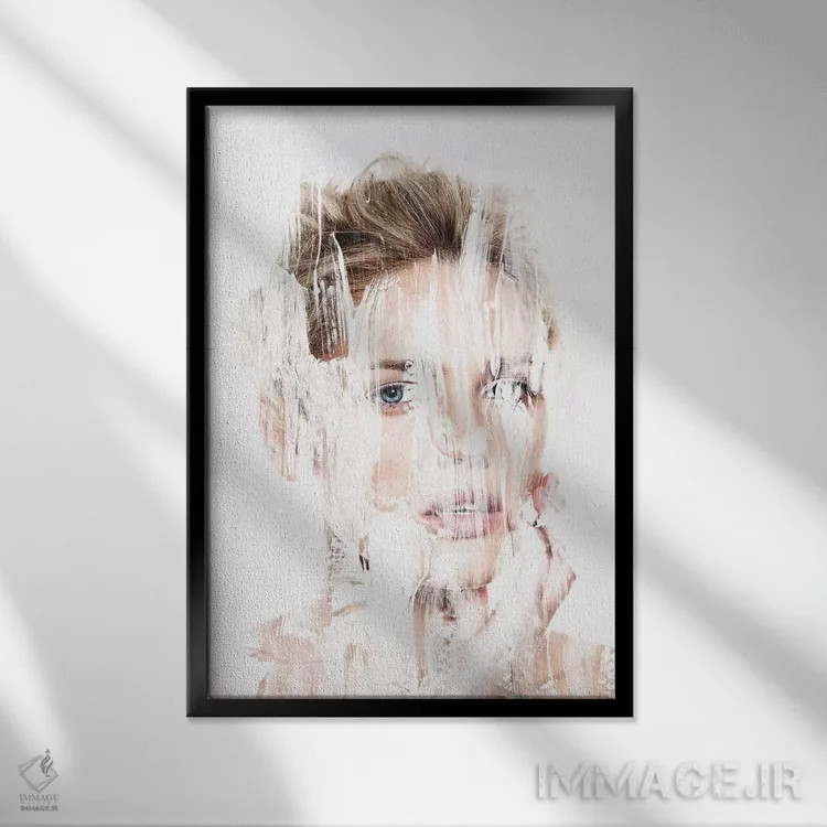 تابلو دکوراتیو غیرقابل بیان بخش ۳ اثر فرانک باندا - نمای قابدار مشکی