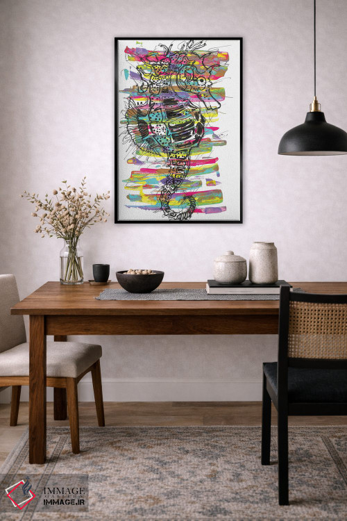 تابلو دکوراتیو اسب دریایی اثر فرانک باندا - D5B