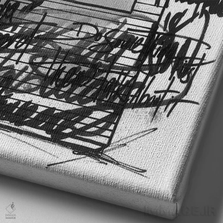 تابلو دکوراتیو TF فوق العاده لعنتی اثر فرانک باندا - نمای نزدیک بافت بوم