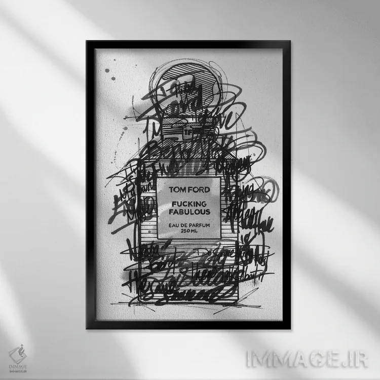 تابلو دکوراتیو TF فوق العاده لعنتی اثر فرانک باندا - نمای قابدار مشکی