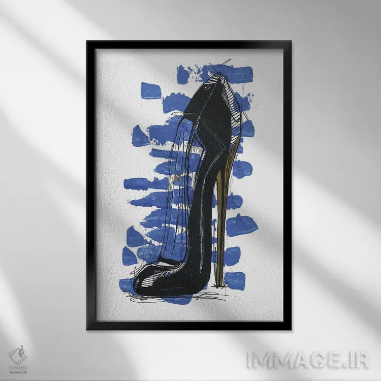 تابلو دکوراتیو دختر خوب اثر فرانک باندا - نمای قابدار مشکی