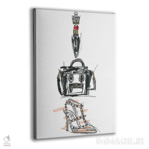 تابلو دکوراتیو ترکیب مد II اثر فرانک باندا - نمای پرسپکتیو محصول