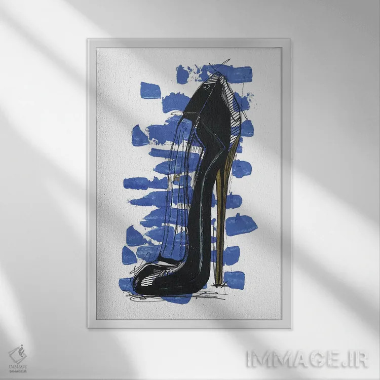 تابلو دکوراتیو دختر خوب اثر فرانک باندا - نمای قابدار سفید