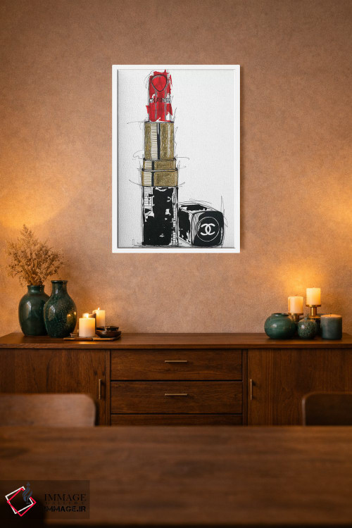 تابلو دکوراتیو شانل روژ اثر فرانک باندا - D2W